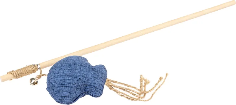 ECO Navy Speelhengel Octopus Catnip - Kattenkruid - Kattenspeelgoed - 8,3x17x40cm von Duvo+ in Blau – Produktfoto