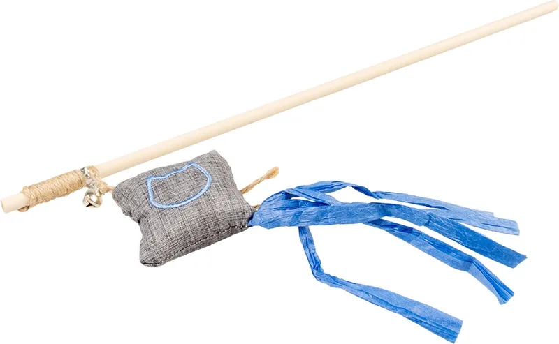 ECO Navy Speelhengel Vlieger Catnip - Kattenkruid - Kattenspeelgoed - 20x6x40cm von Duvo+ in Grau – Produktfoto