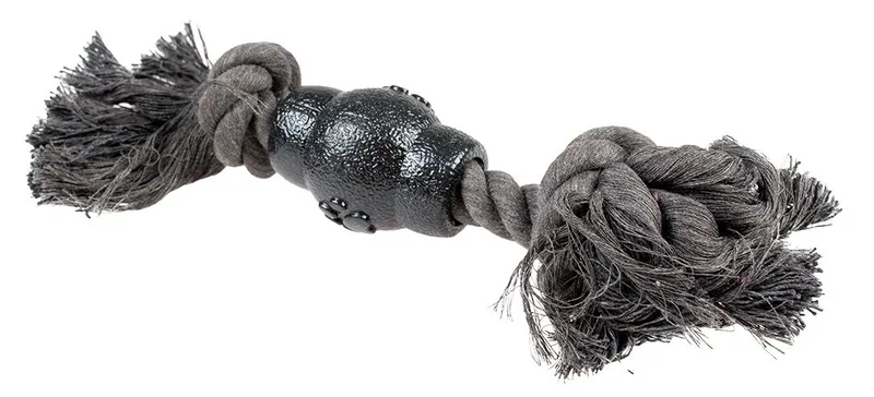 Eco Touw met 2 Knopen & Rubber Kegel, Zwart von Duvo+ – Produktfoto 2 von 2