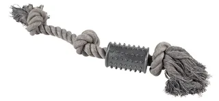 Eco Touw met 2 Knopen & Rubber Spike Cilinder, Zwart van Duvo+ – productfoto 2 van 2