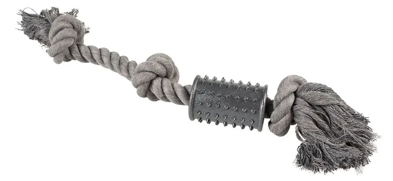Eco Touw met 2 Knopen & Rubber Spike Cilinder, Zwart van Duvo+ – productfoto 2 van 2