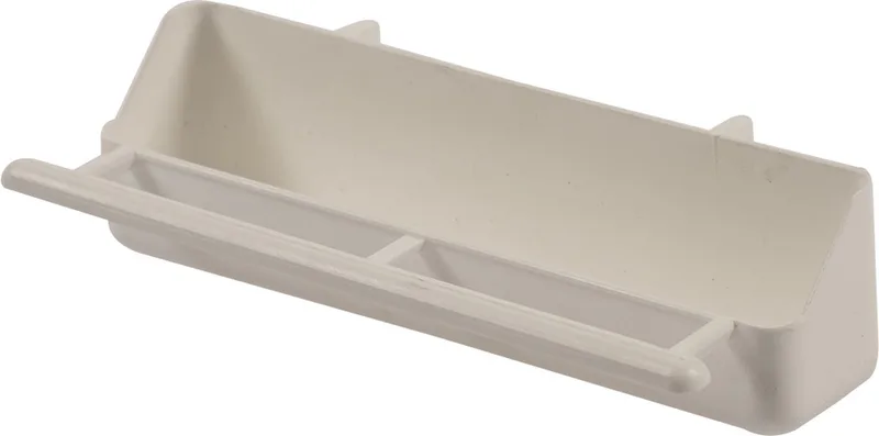 Eetbakje volière met zitstokje Wit 18x4x3CM 1 ST de Duvo+ – photo produit