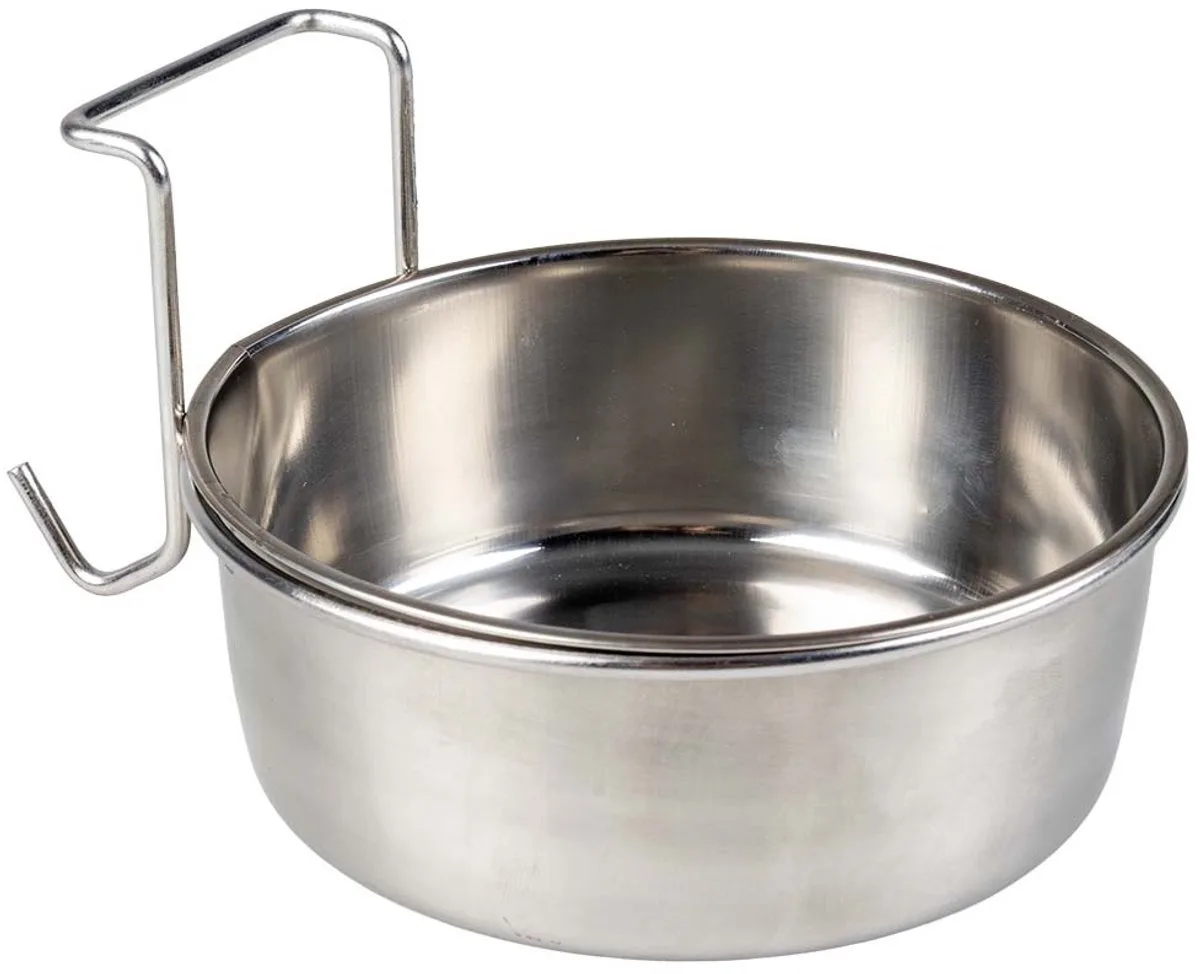 Eetkom Vogel Inox + Haak - M - 590 ml de Duvo+ en Argent – photo produit
