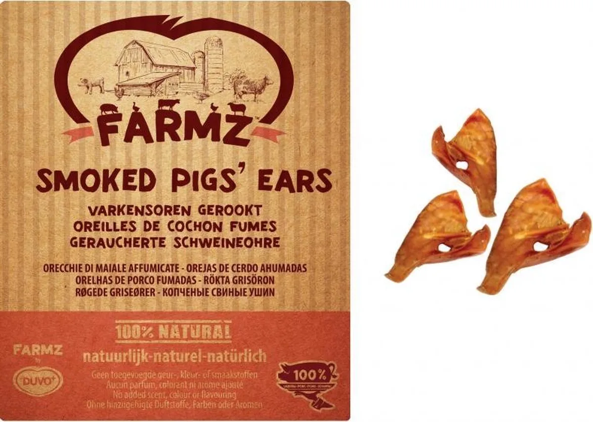 Farmz varkensoren gerookt in zakje de Duvo+ – photo produit