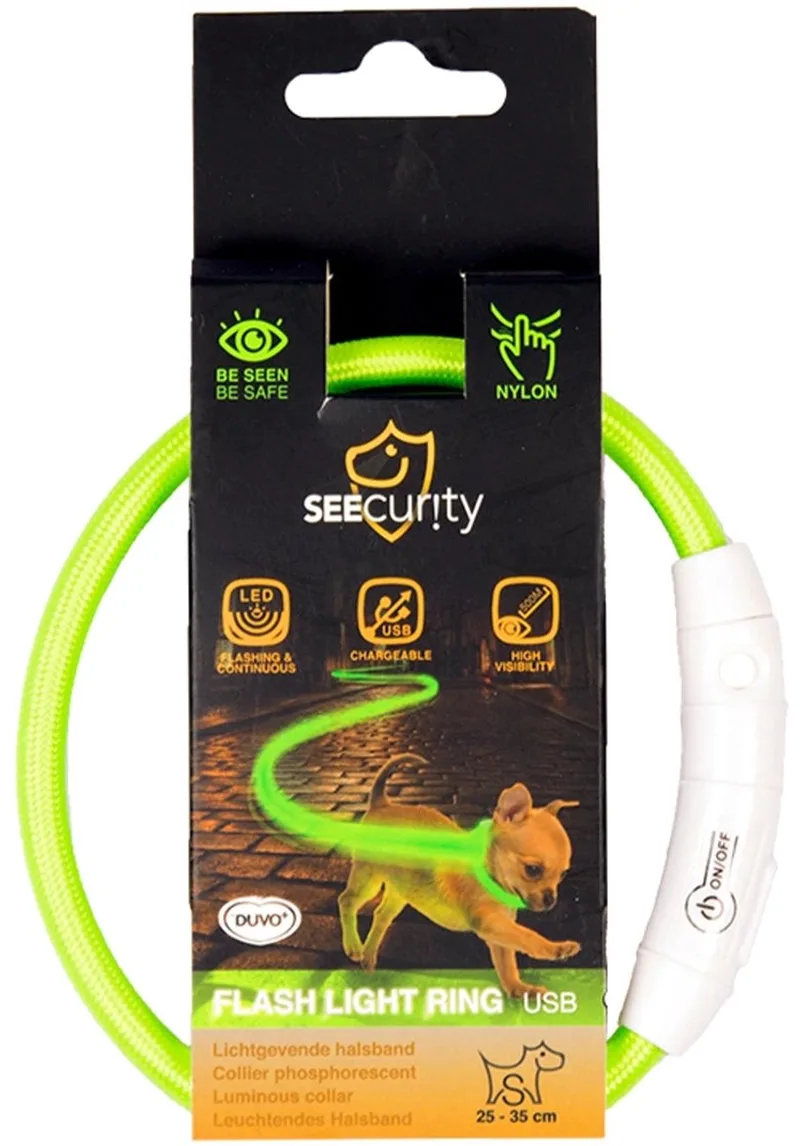 Flash light halsband 35 cm by Duvo+ in Green – product photo