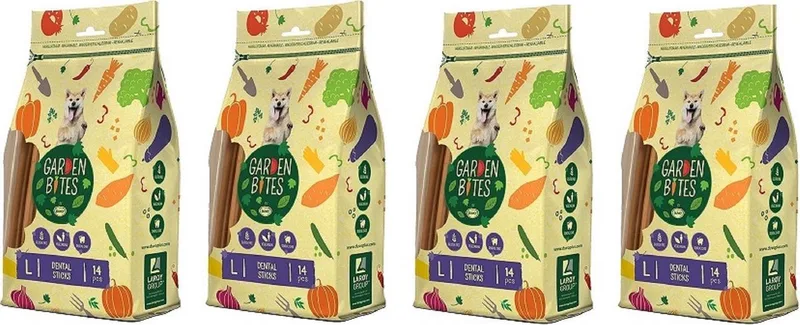 Garden Bites Dental Sticks Glutenvrij - L - 14 stuks - per 4 zakjes de Duvo+ – photo produit