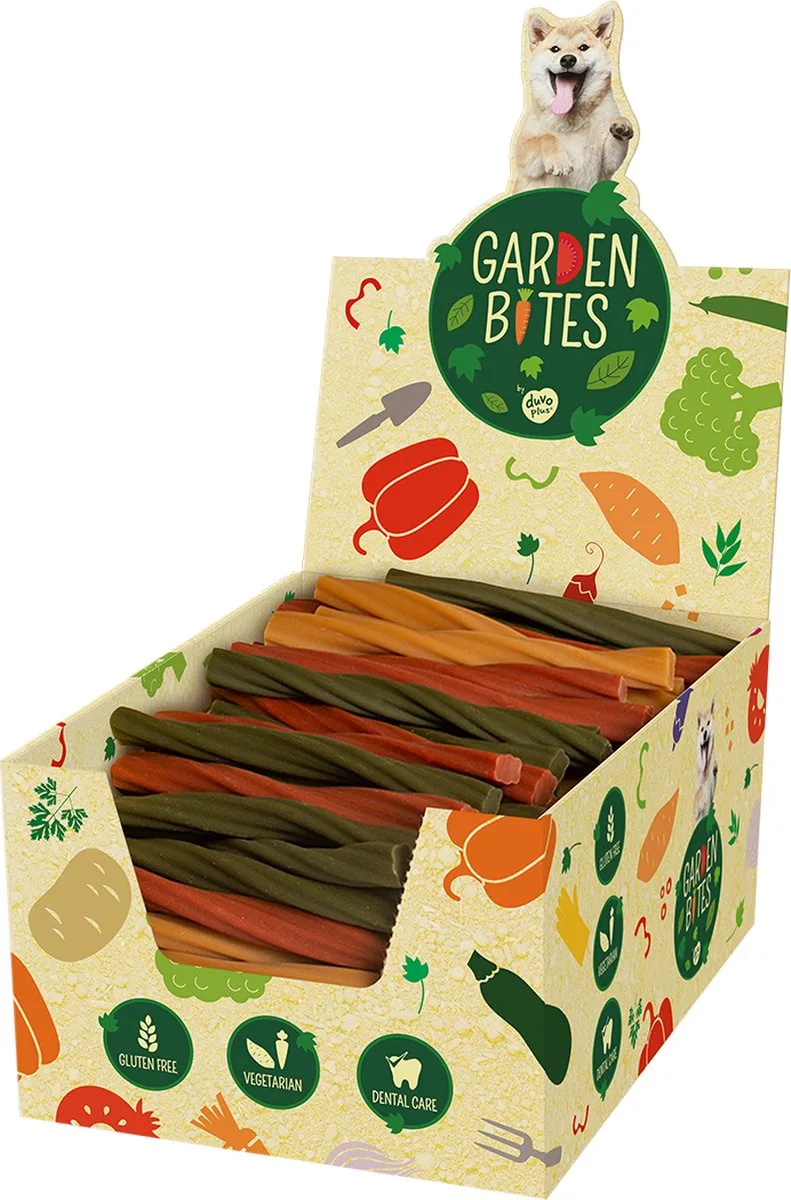 Garden bites dental twisters voordeelverpakking : L 135x 16cm från Duvo+ – produktbild