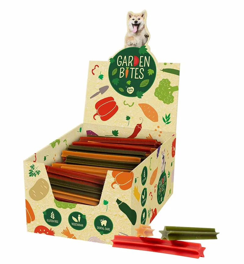 Garden Bites Stix S - Hondensnack - 13cm - 15g - Gemengde Kleuren - 1st by Duvo+ – product photo