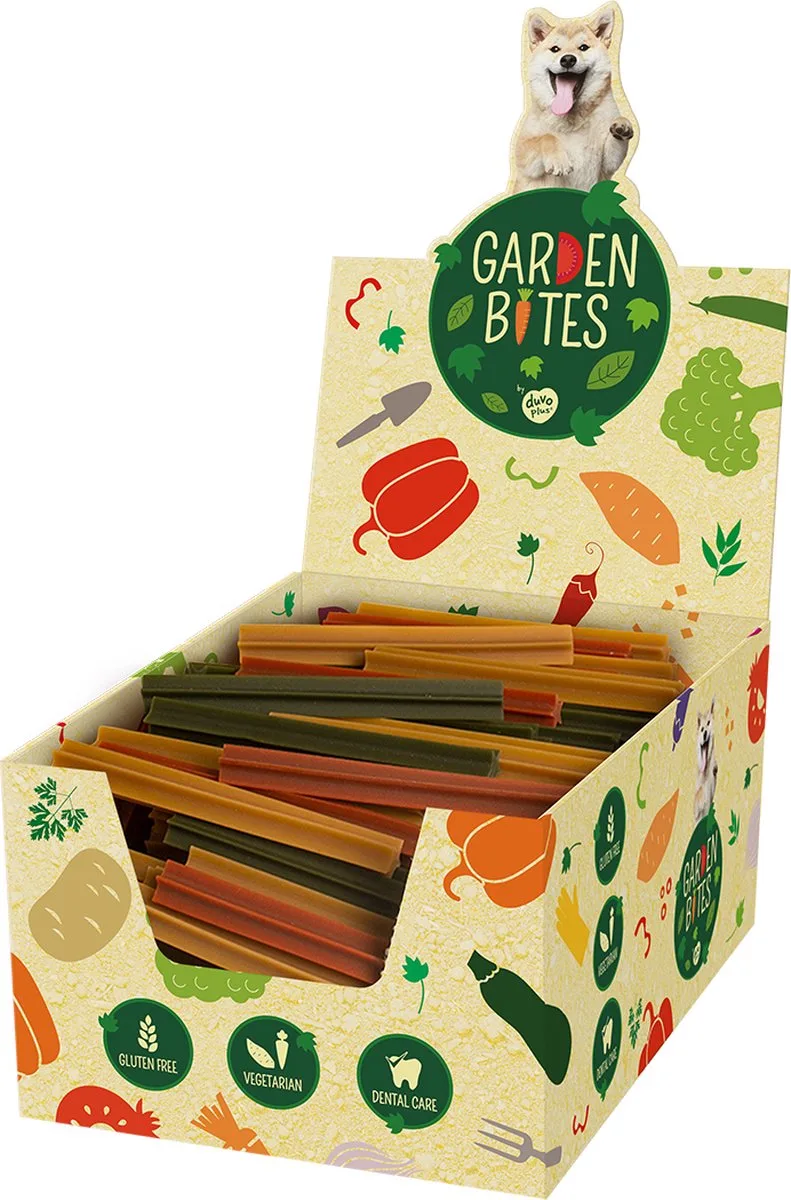 Garden Bites Stix S - Hondensnack - 13cm - 15g - Gemengde Kleuren - 216st fra Duvo+ – produktbillede