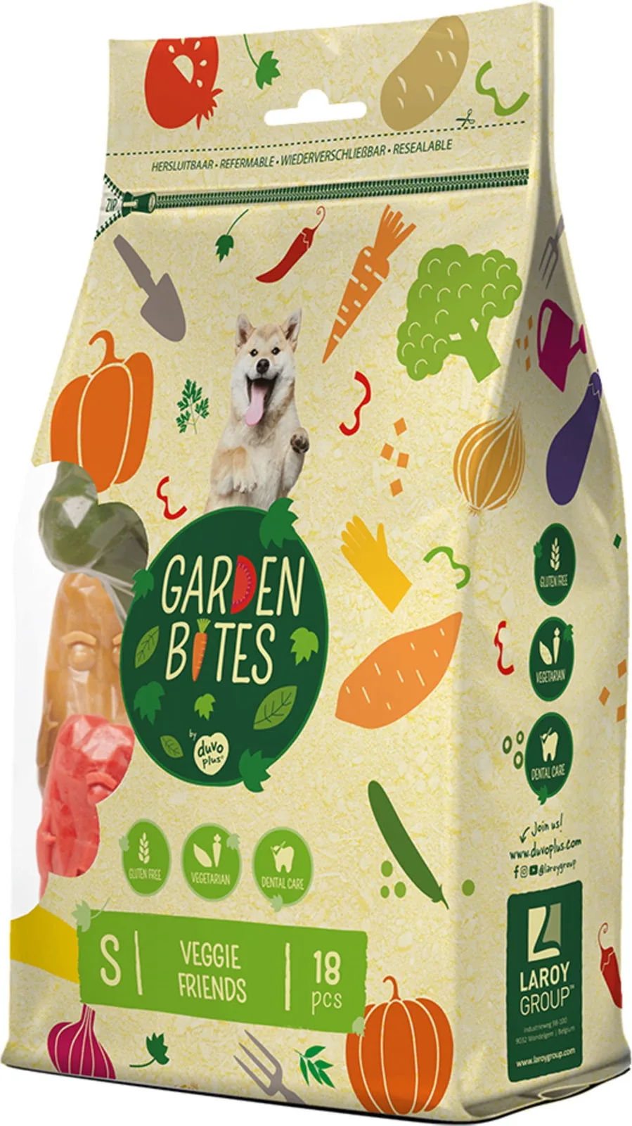 Garden Bites veggie friends S - 6 cm - 18 Stück de Duvo+ – photo produit