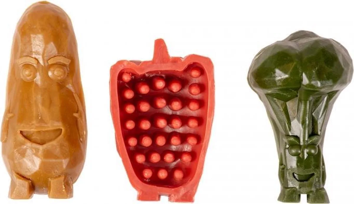 Garden bites veggie friends small zakje Gemengde kleuren 6cm - pouch - 270g van Duvo+ – productfoto