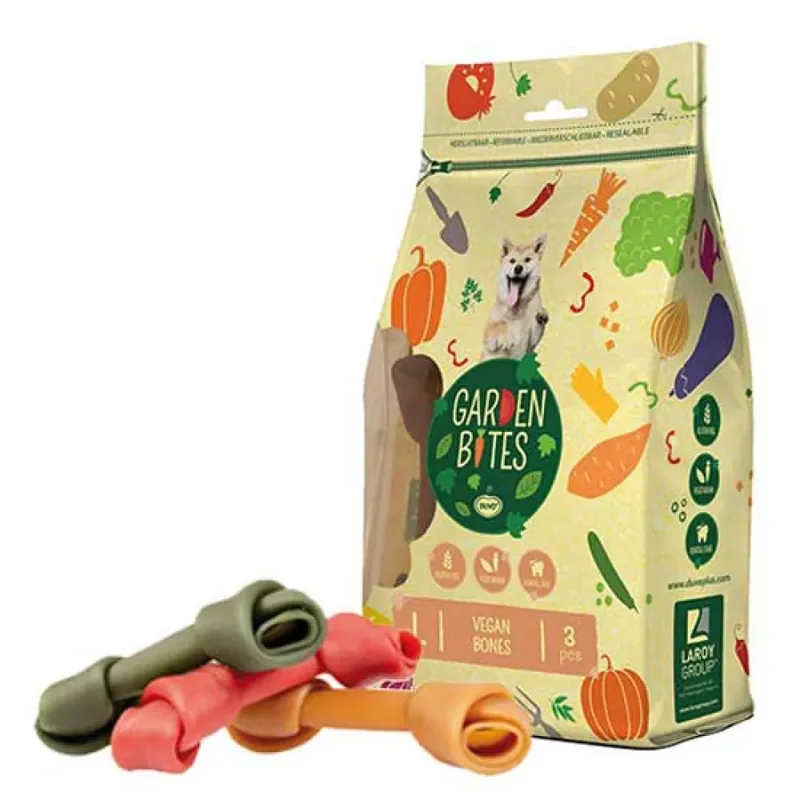 Garden Bites Veggie Vegan Bones Hondensnack 270g 14.5 Cm by Duvo+ – product photo