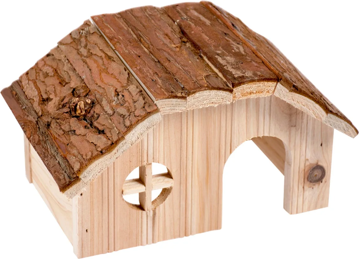 Holzlodge mit Rindendach - M de Duvo+ – photo produit