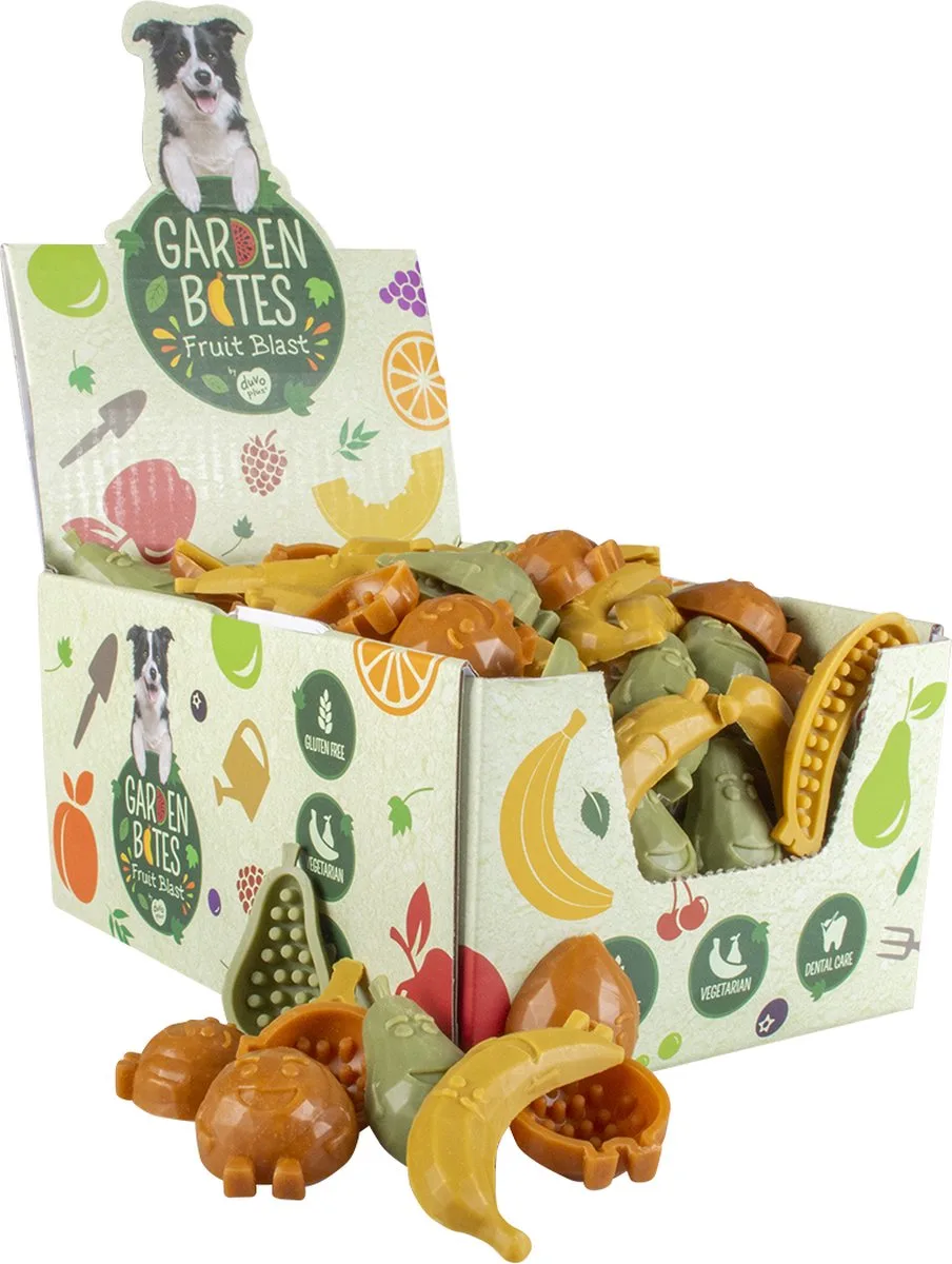 Hond – Garden Bites Fruity friends S – 7cm – 15g – 1st de Duvo+ – photo produit