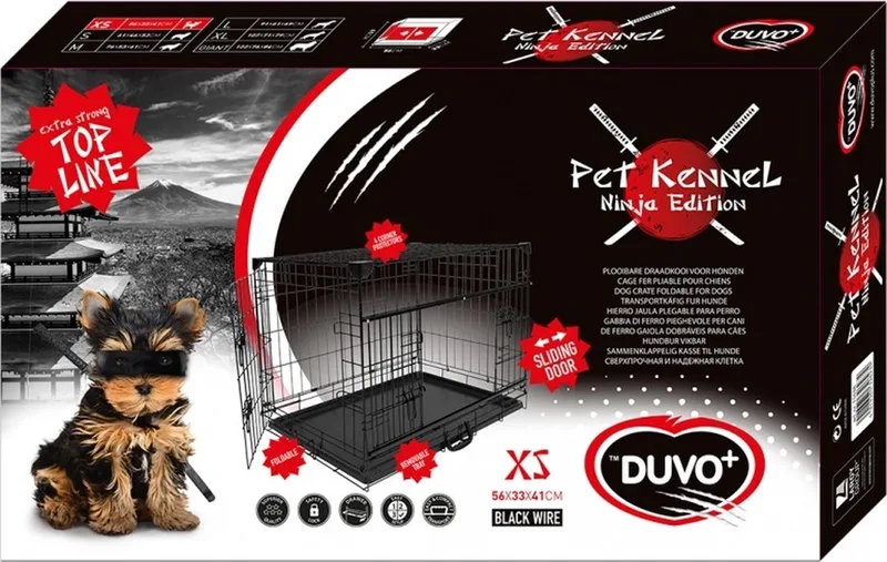 Hondenbench Duvo Ninja Schuifdeur by Duvo+ in Black – product photo