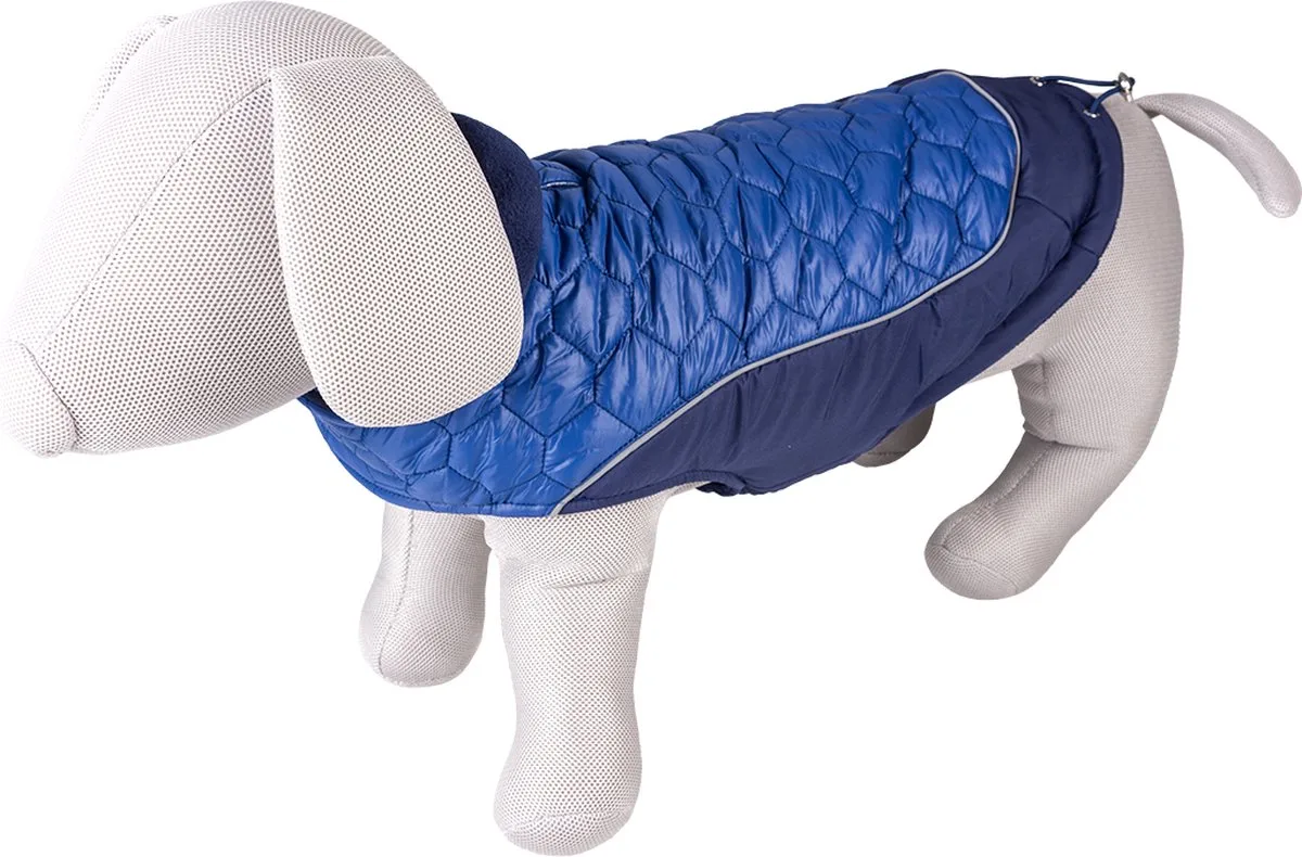 Hondenjas Hi Vis Quilt XL - 70CM von Duvo+ in Blau – Produktfoto