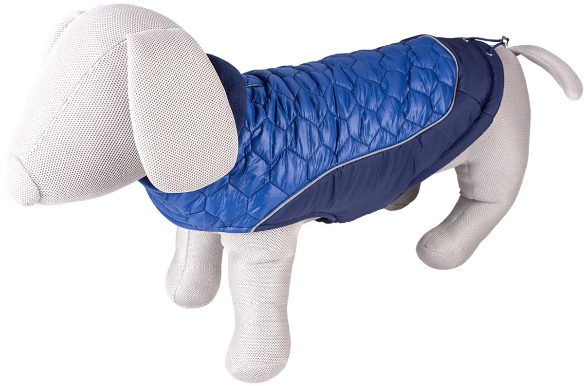 Hondenjas Hi Vis Quilt XS - 30CM von Duvo+ in Blau – Produktfoto