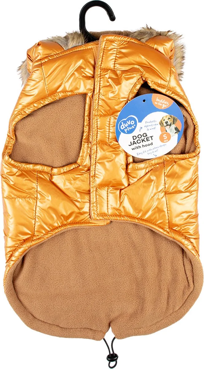 Hondenjas Puffer Goud L - 60CM de Duvo+ en Orange – photo produit