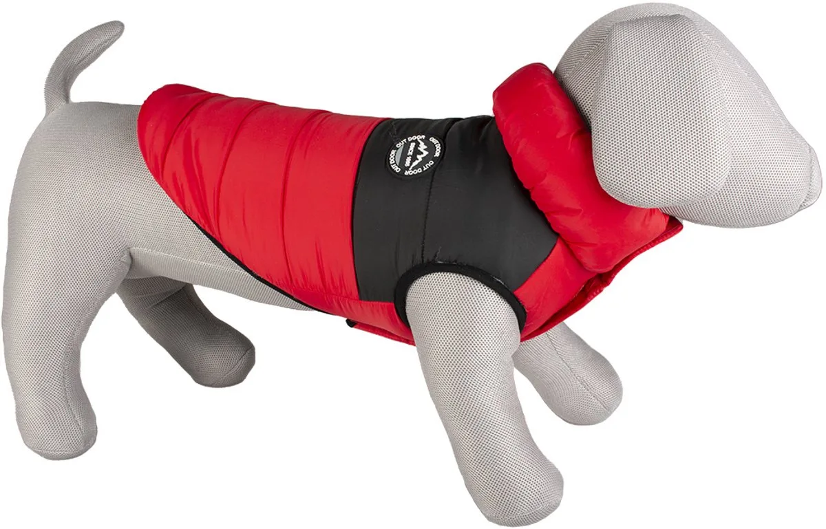 Hondenjas Puffer L - 60CM de Duvo+ en Rouge, Noir – photo produit