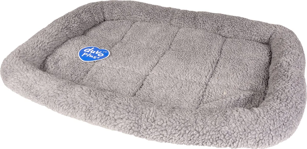 Hondenkussen Sheepskin voor bench - 92 x 58cm de Duvo+ en Gris – photo produit