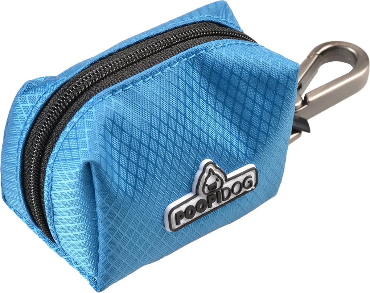 Hondenpoepzakje - Hond - Poepzakjes Dispenser Nylon 14x7x6cm - 1st de Duvo+ en Bleu – photo produit