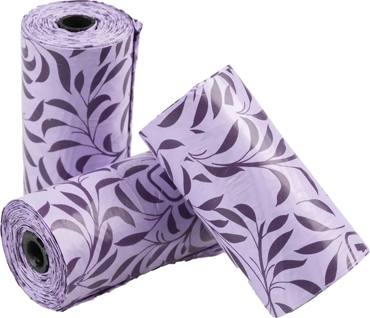 Hondenpoepzakje - Hond - Poepzakjes Spice Lavendel 4x15st - 32x19cm - 4st van Duvo+ in Paars – productfoto