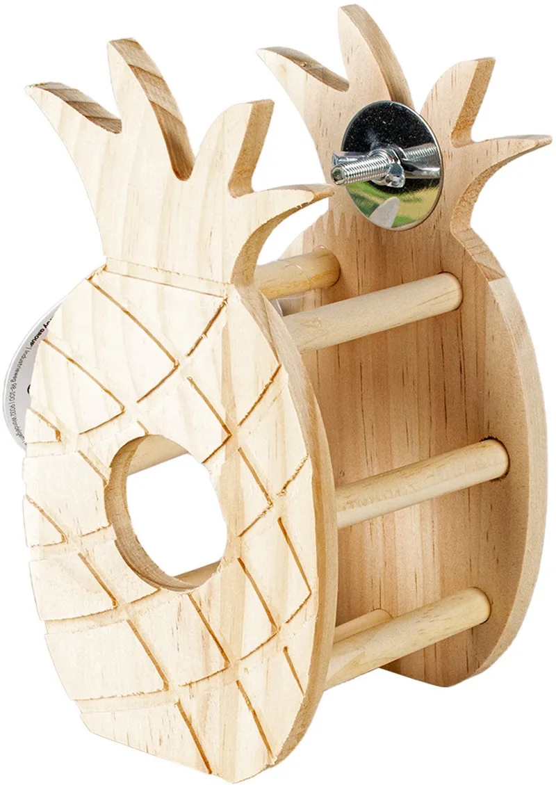 Houten ananas hooiruif voor konijnen en knaagdieren de Duvo+ en Hout – photo produit