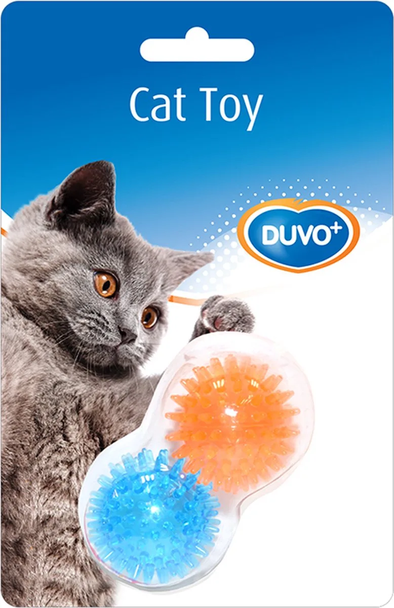 Kat Speelgoed Egelbal Kattenspeelgoed by Duvo+ in Orange, Blue – product photo
