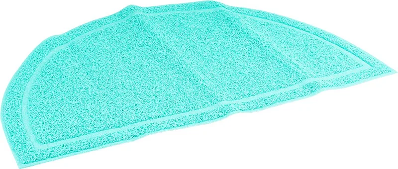 Kattenbakmat halfrond Petrol von Duvo+ – Produktfoto