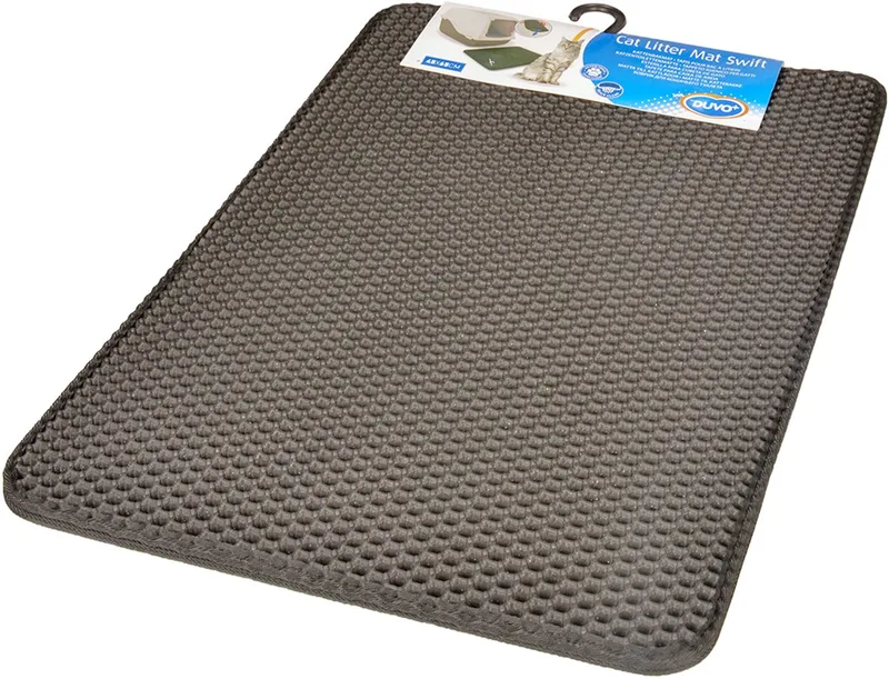 Kattenbakmat swift 45x65cm voor doorvallend kattenzand de Duvo+ en Noir – photo produit
