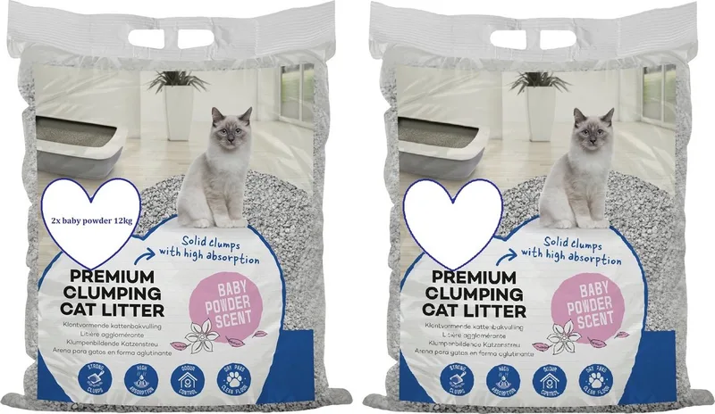 Kattenbakvulling - Klontvormend - Babypoeder - 24kg de Duvo+ – photo produit