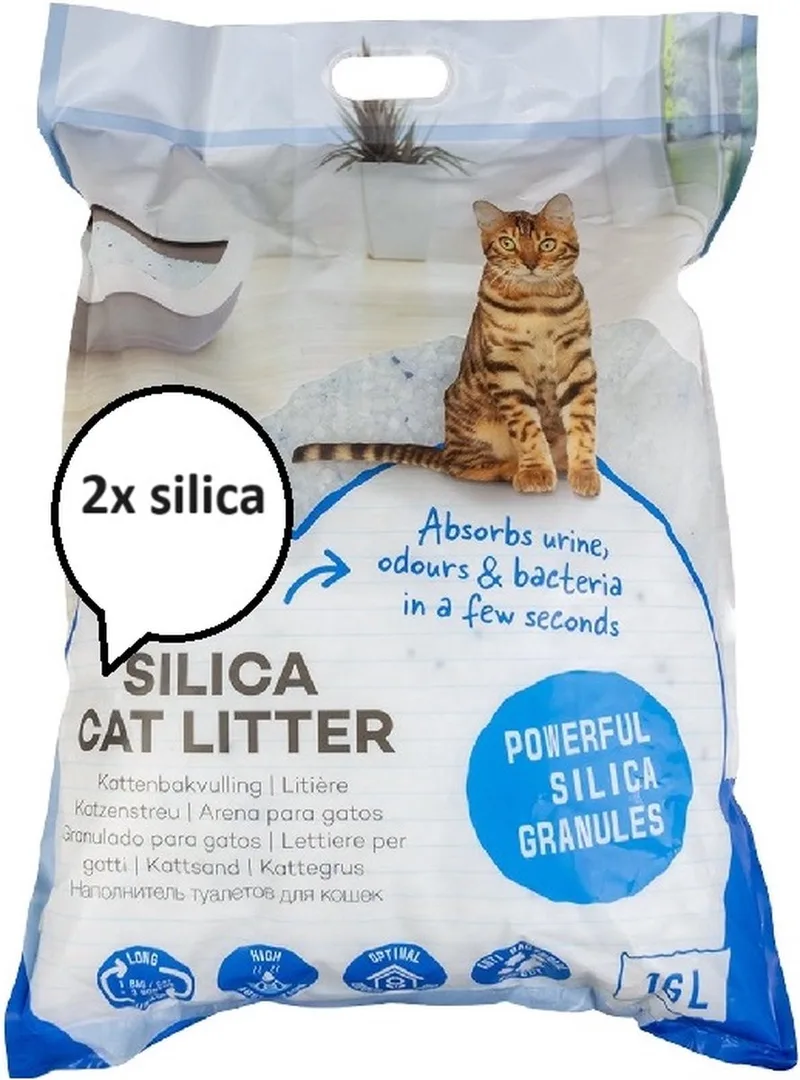 Kattenbakvulling Silica Premium 2x 16 Liter by Duvo+ – product photo