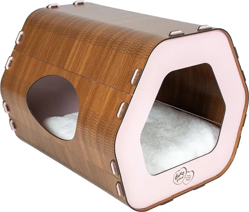Kattenhuis MDF Rose | 36x40x34cm by Duvo+ in Pink – product photo