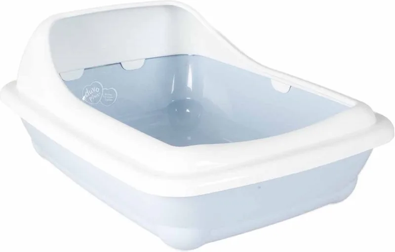 Kattentoilet Birba met rand azzurro L by Duvo+ in Blue – product photo