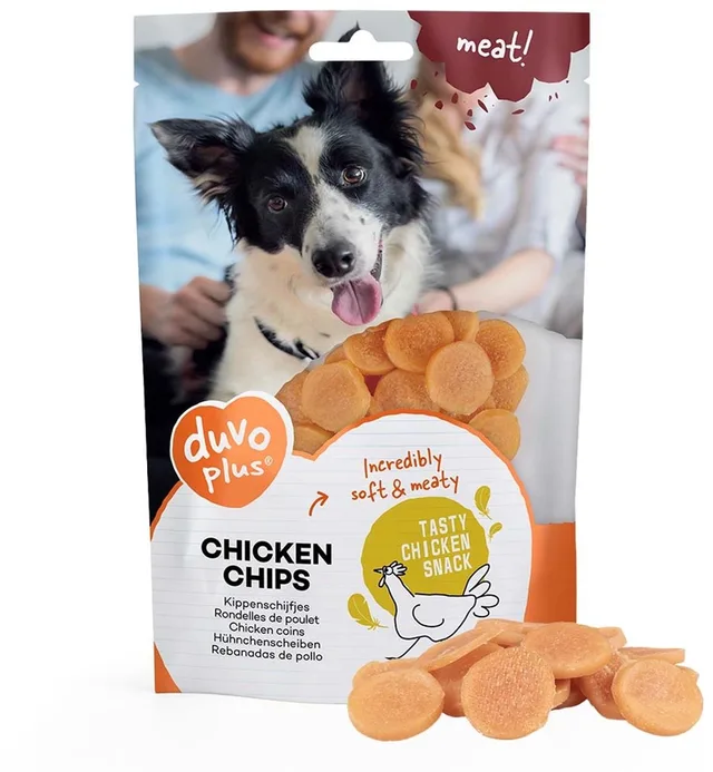 Kippenchips hondensnack | zachte kippenschijfjes | 80 g 80 gram