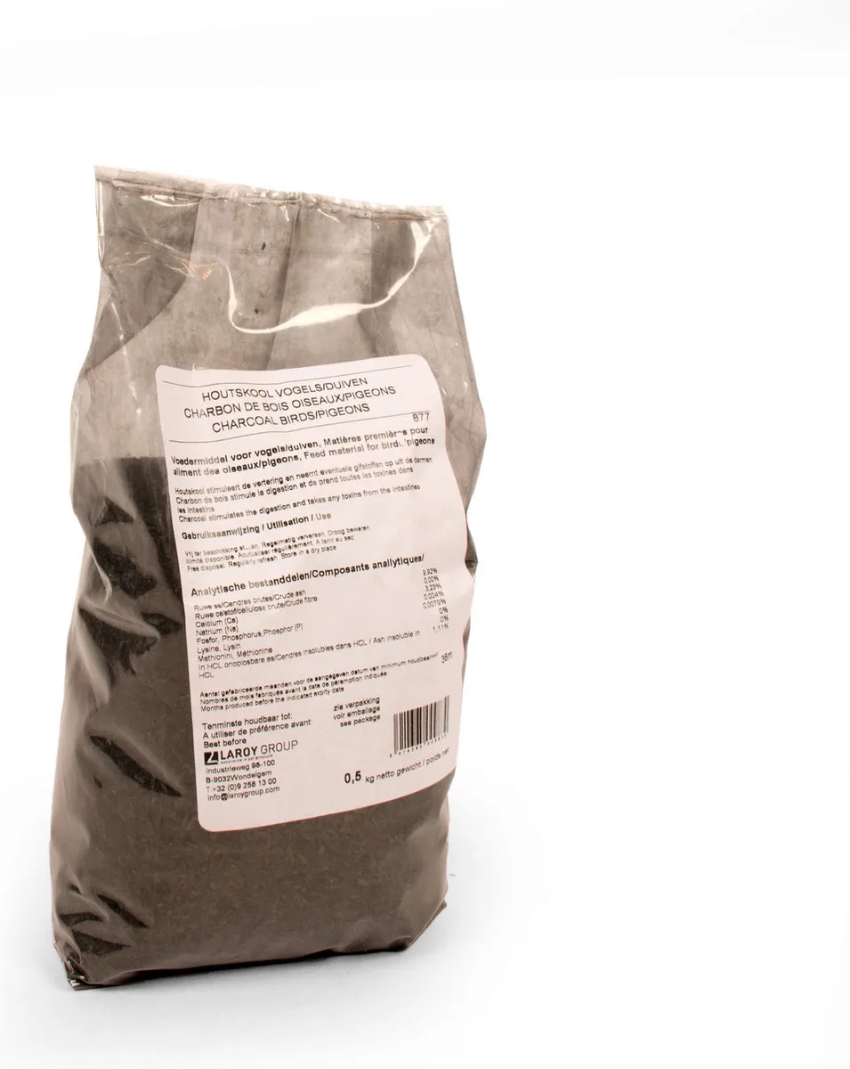 Kledingaccessoire Voor Dieren - Duif - Houtskool Voor Vogels & Duiven 500gr - 1st von Duvo+ – Produktfoto