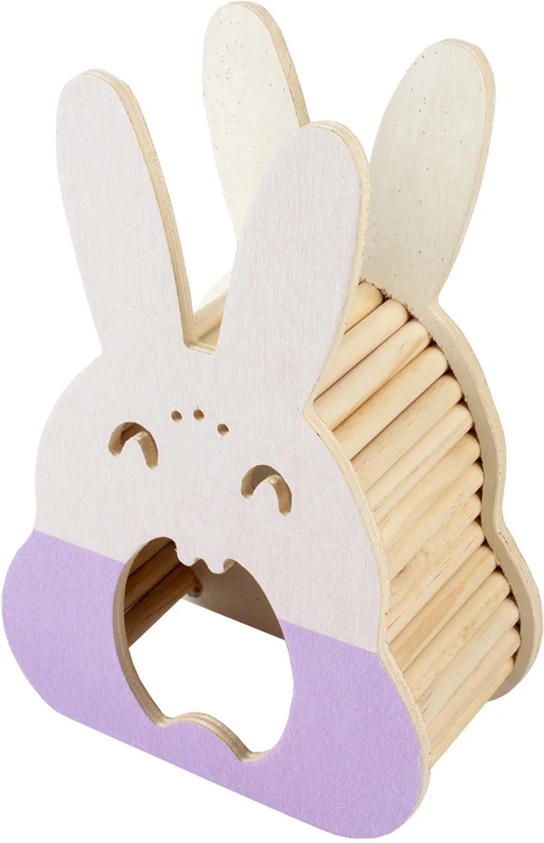 Knaagdieren Houten Speelhuis Konijn de Duvo+ en Multicolore – photo produit