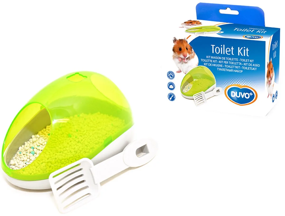 Nagetierfutter, Nagetier, Hamstertoilette Kit Grün, 1st von Duvo+ – Produktfoto