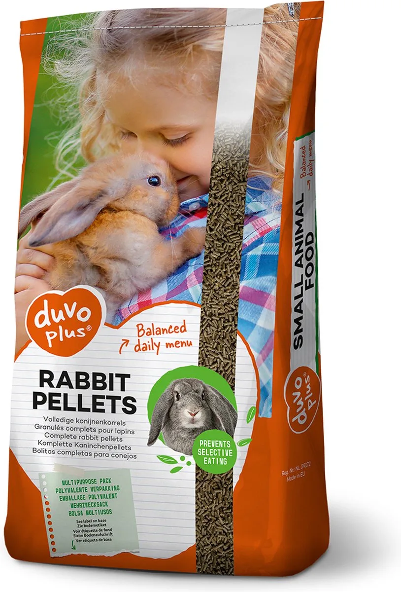 Knaagdierenvoer - Knaagdier - Konijn Korrel 20kg - 1st de Duvo+ – photo produit