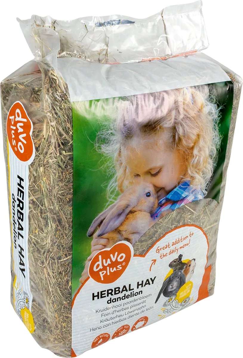 Knaagdierenvoer - Knaagdier - Kruidenhooi Paardenbloem 1kg - 1st de Duvo+ – photo produit
