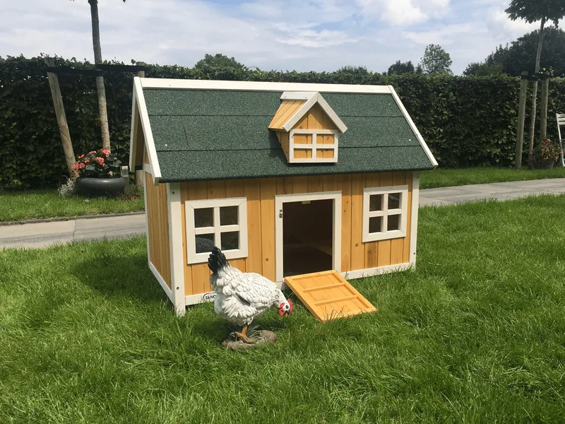 Konijnenhok Combi Farm - Bruin - 115 x 68 x 86cm von Duvo+ in Hout – Produktfoto