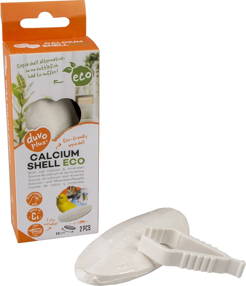 Kooi - Vogel - Calciumschaal 2st - 11cm Wit - 2st de Duvo+ – photo produit