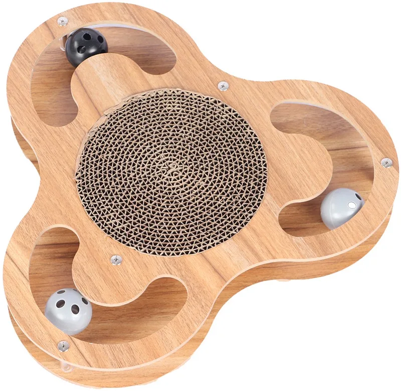 Krabplank fidgistar houtkleurig - 35x35x4,2cm by Duvo+ in Brown – product photo