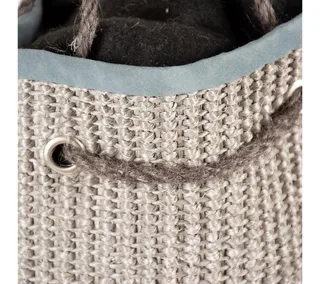 Krabzak XL - Hangende Krabpaal voor Katten - Sisal met Pluche Kussen - Plafondbevestiging - 180x16cm de Duvo+ en Gris – photo produit 4 sur 4