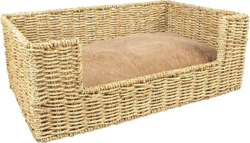Laguna zeegras mand & kussen L 65 x 43 cm - Kat de Duvo+ en Beige – photo produit