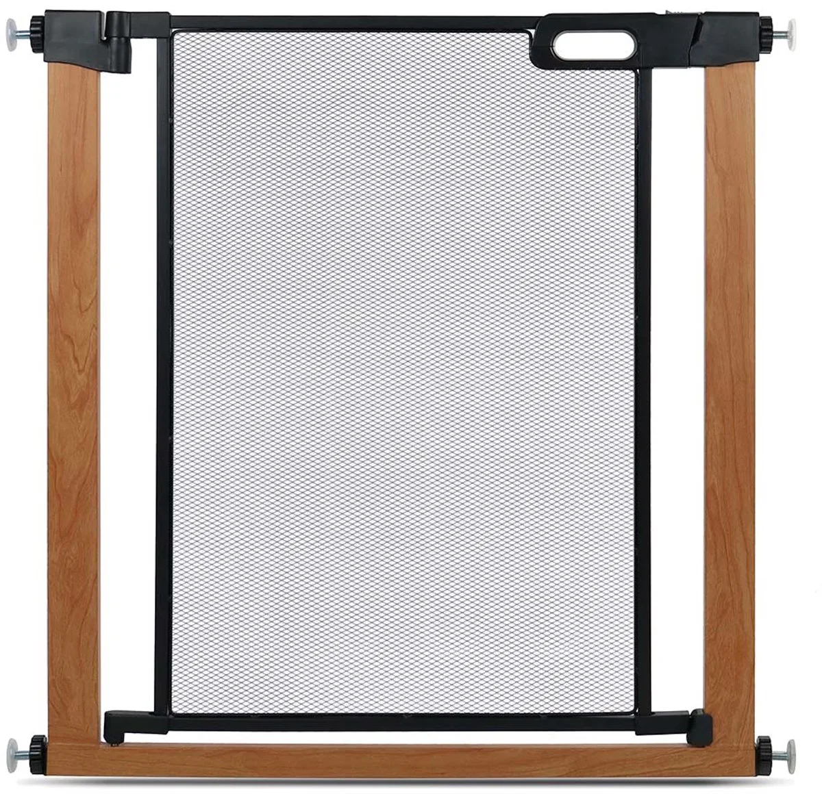 my home Veiligheidshek met 2 Verlengstukken - Traphekje Hond - Klemmen zonder Boren - 75-110cm x 76cm by Duvo+ in Black, Brown – product photo