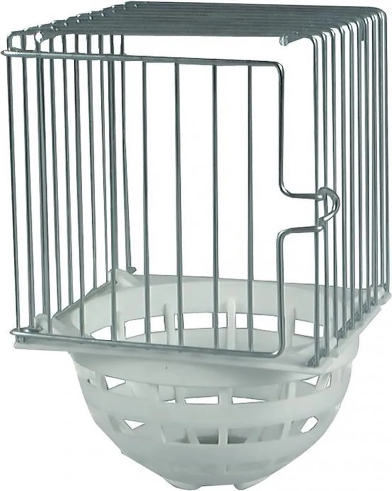 Nestkast metaal met plastic 10x11x16cm by Duvo+ in White – product photo