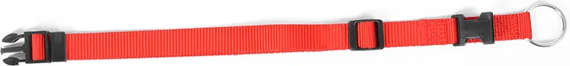 Nylon halsband verstelbaar 35/55 cm - 20 mm de Duvo+ en Rouge – photo produit