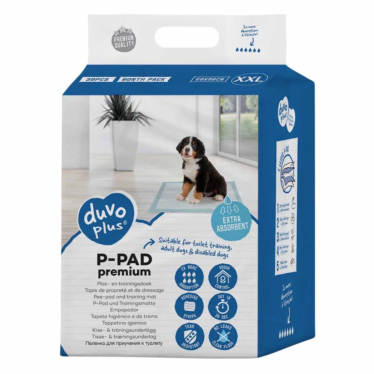 Plus Tapis éducateur P-Pad Premium pour chiens 60x90 cm de Duvo+ – photo produit