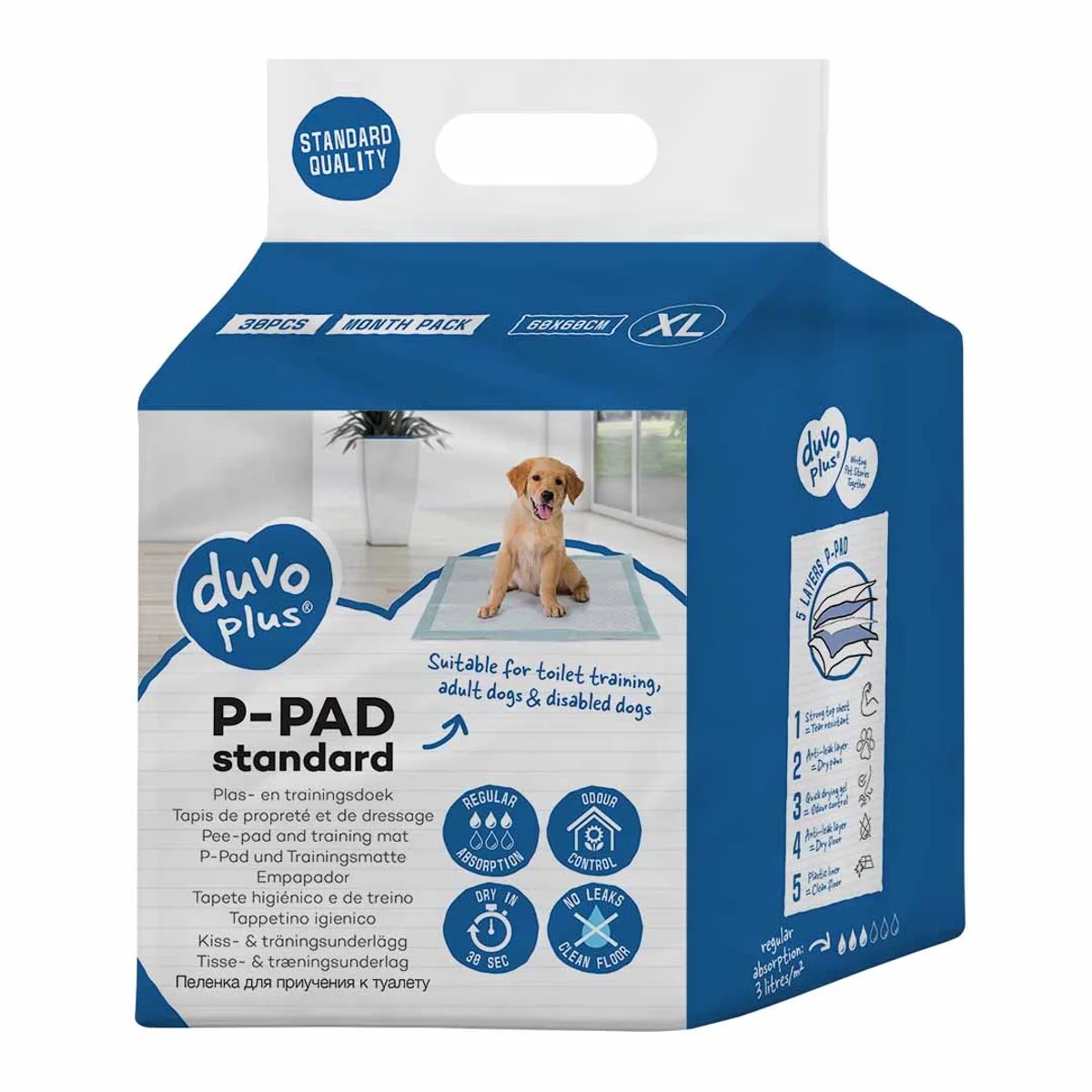 P-Pad Standard trainingsmat voor honden 60x60 cm van Duvo+ – productfoto